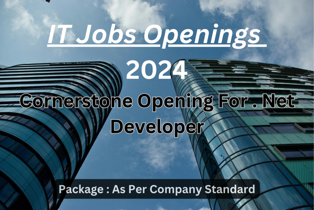 IT Jobs For Freshers and Experienced - Cornerstone