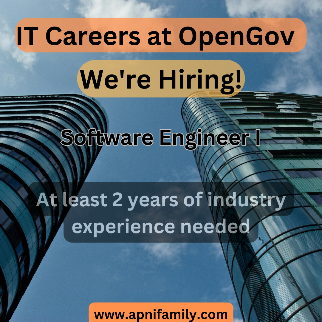 Exciting Career Opportunities in OpenGov 2024 | OpenGov Hiring ! It’s Raining For IT Professionals