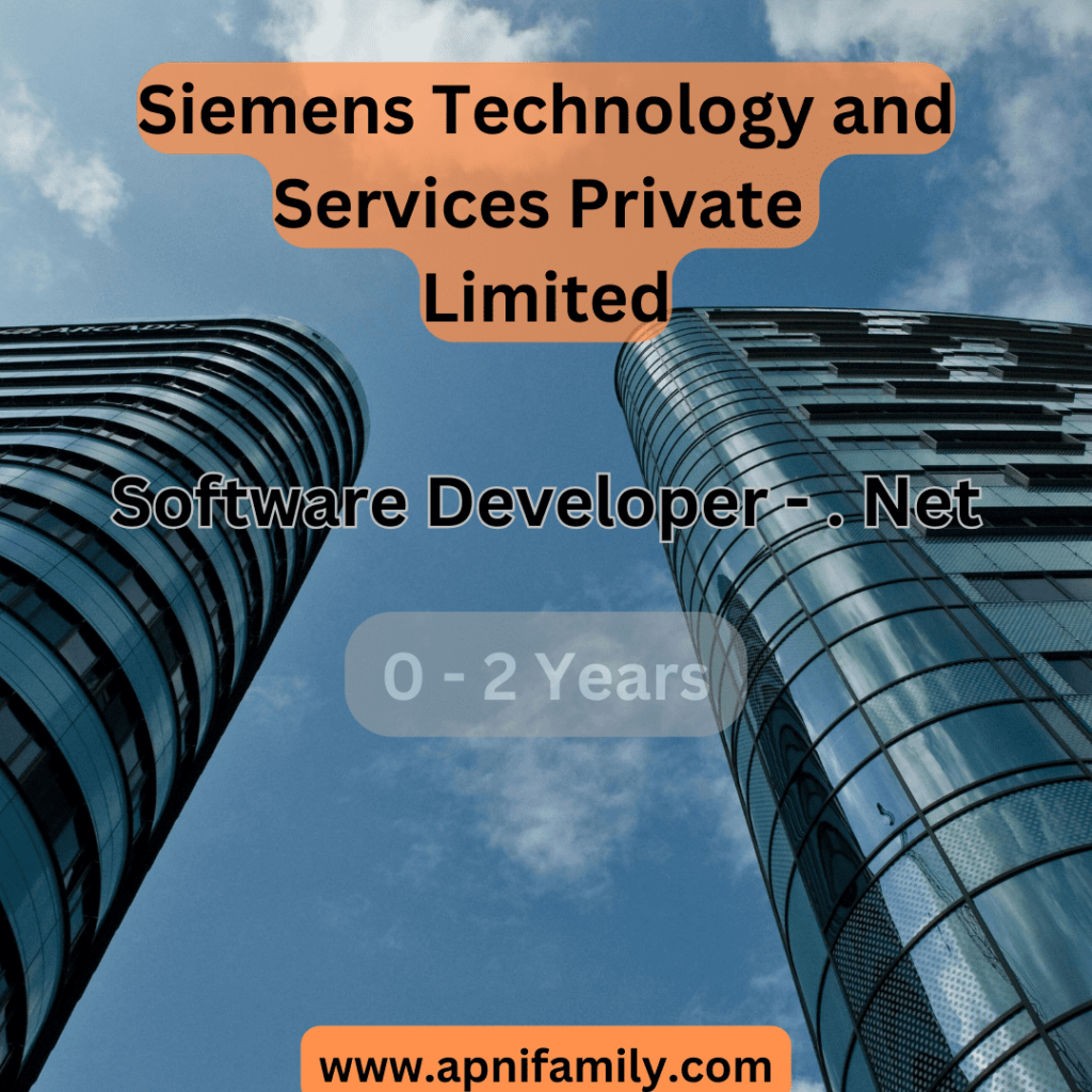 Exciting .Net Developer Role at Siemens Bangalore 2024