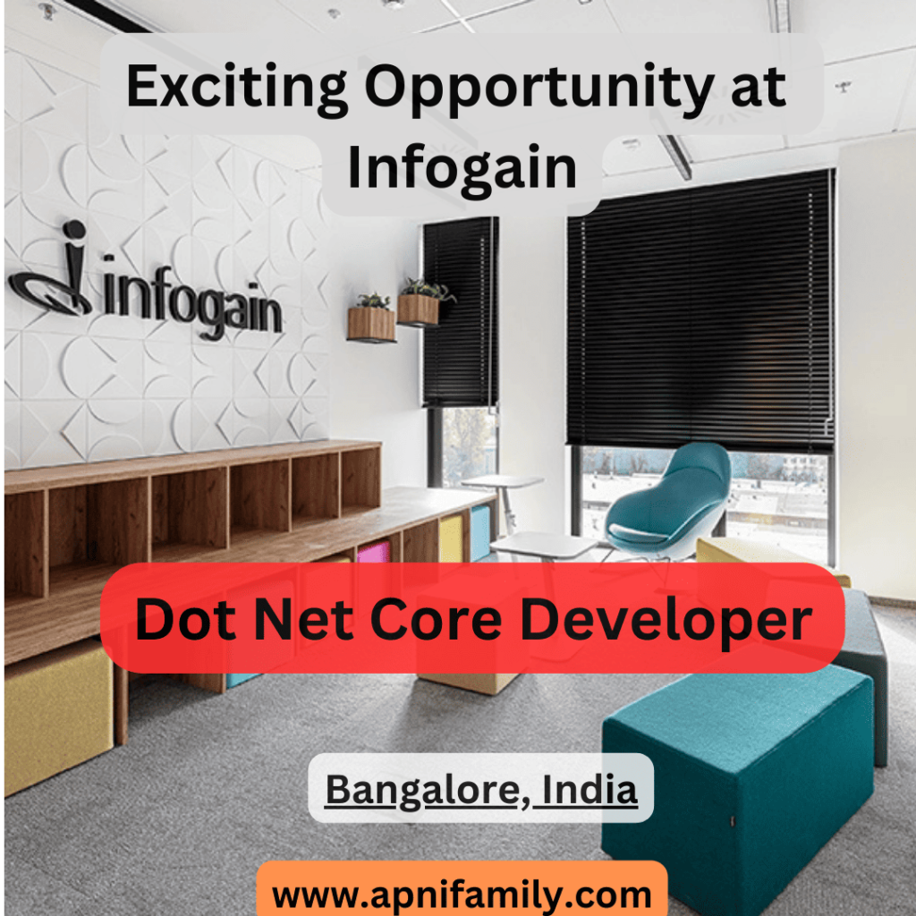 Exciting Career Opportunity for .NET Core Developer at Infogain 2024