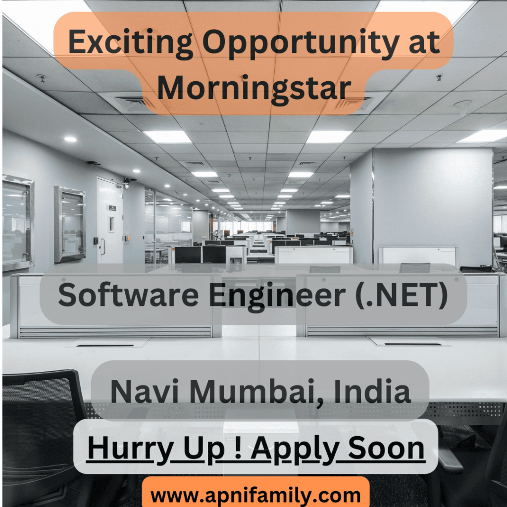 Exciting Career Opportunity Software Engineer (.NET) at Morningstar - Apply Today!